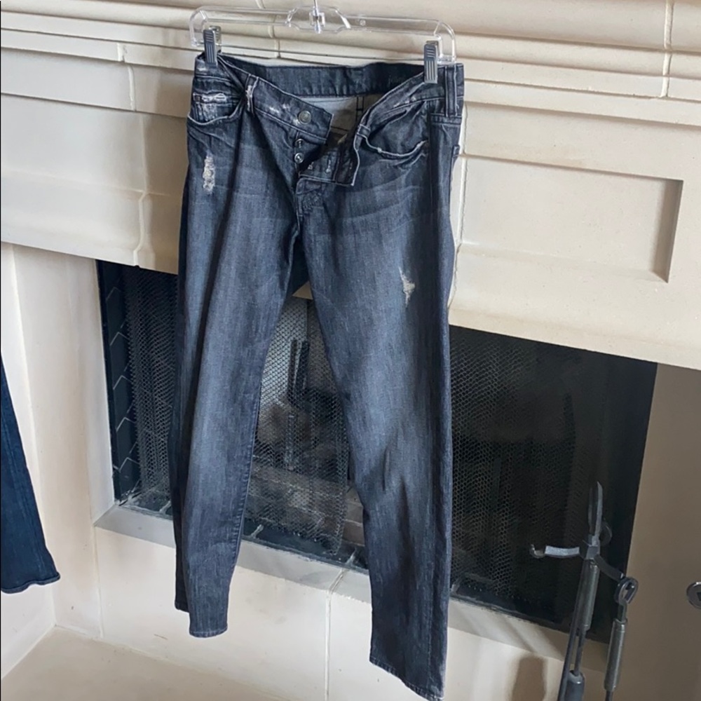 7 for All Mankind distressed boyfriend jeans
